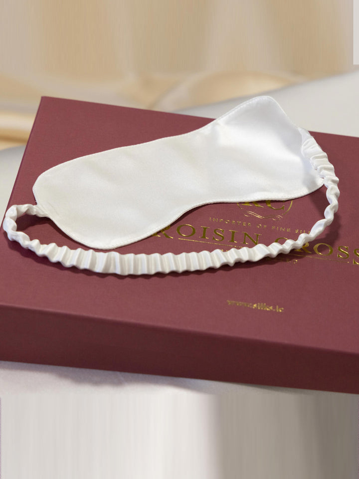 Silk Eye Mask Winter White