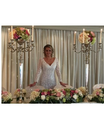 Silk Crepe and Bridal Lace