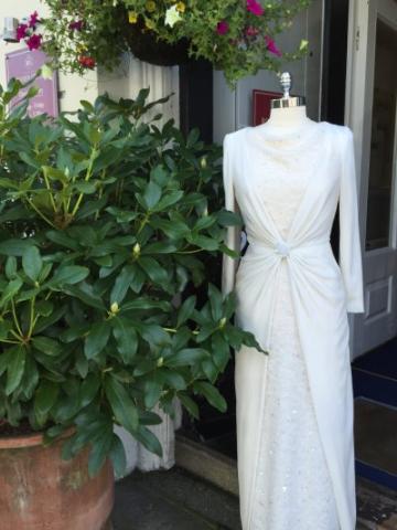 Silk Crepe Silk Velvet and Bridal Lace