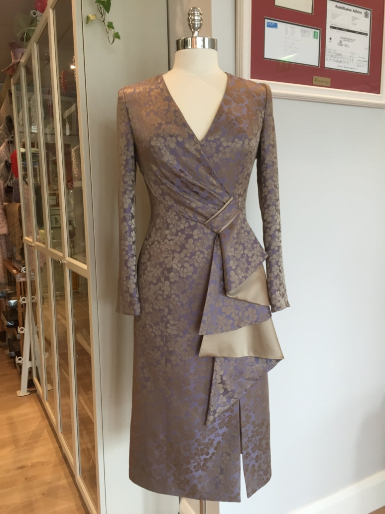 Printed Silk Satin Dress