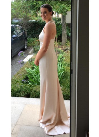 Blush Treble Silk Satin Crepe