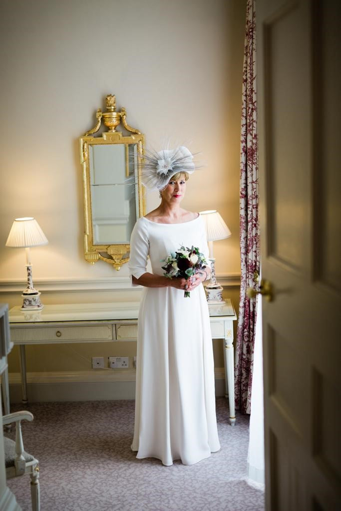 Treble Weight Silk Crepe Wedding Dress