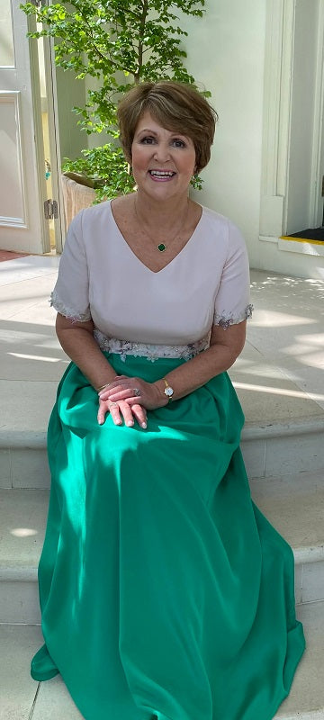 Mother of the Bride Silk Crepe Dress