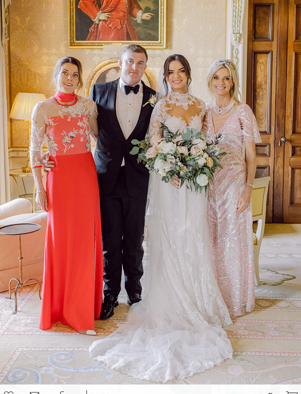 Mother of the Groom Single Weight Wool Crepe Dress with Lace Overlay