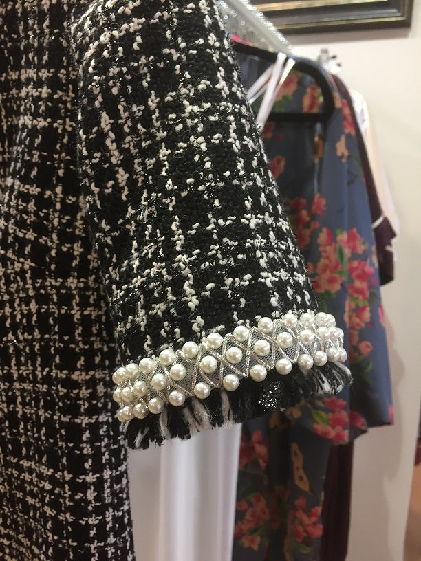 Black Wool Sleeve Detail