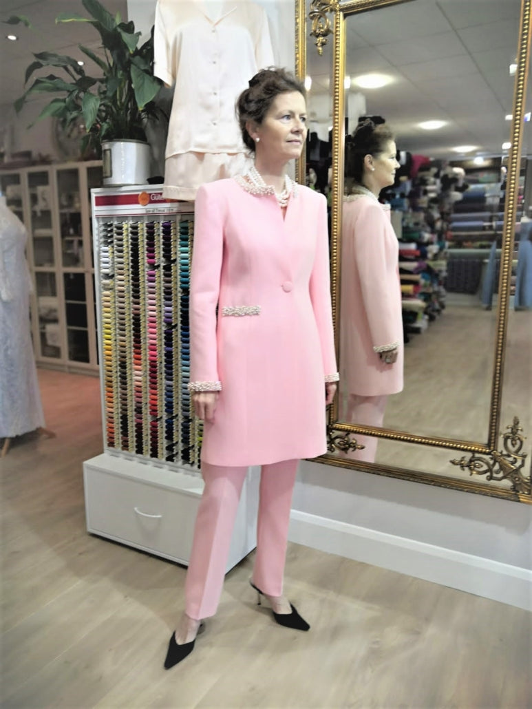 Pale Pink Wool Crepe
