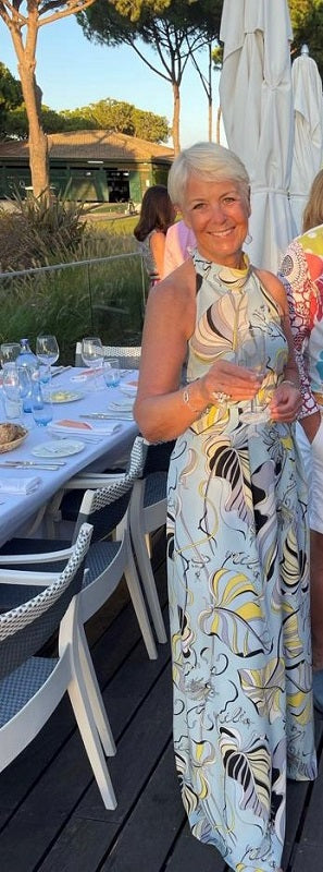 Printed Silk Crepe Dress