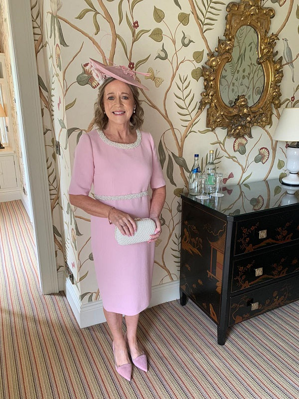 Pale Pink Double Weight Wool Crepe