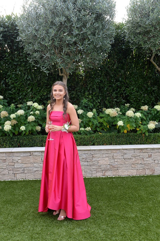 Valentino Red Thai Silk Debs Dress