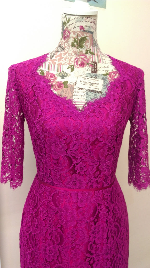 Magenta Solstiss Lace