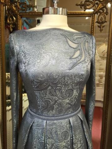 Silk Brocade and Silk Organza