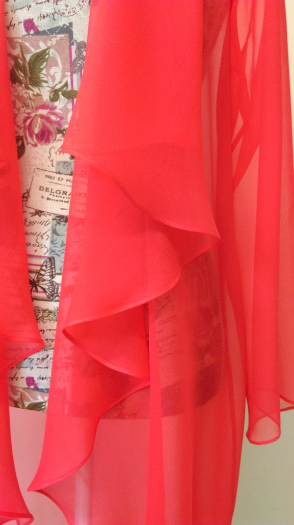Tangerine Silk Chiffon