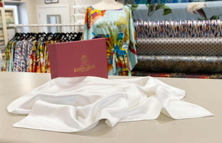 White Mulberry Oxford Silk Pillowcase