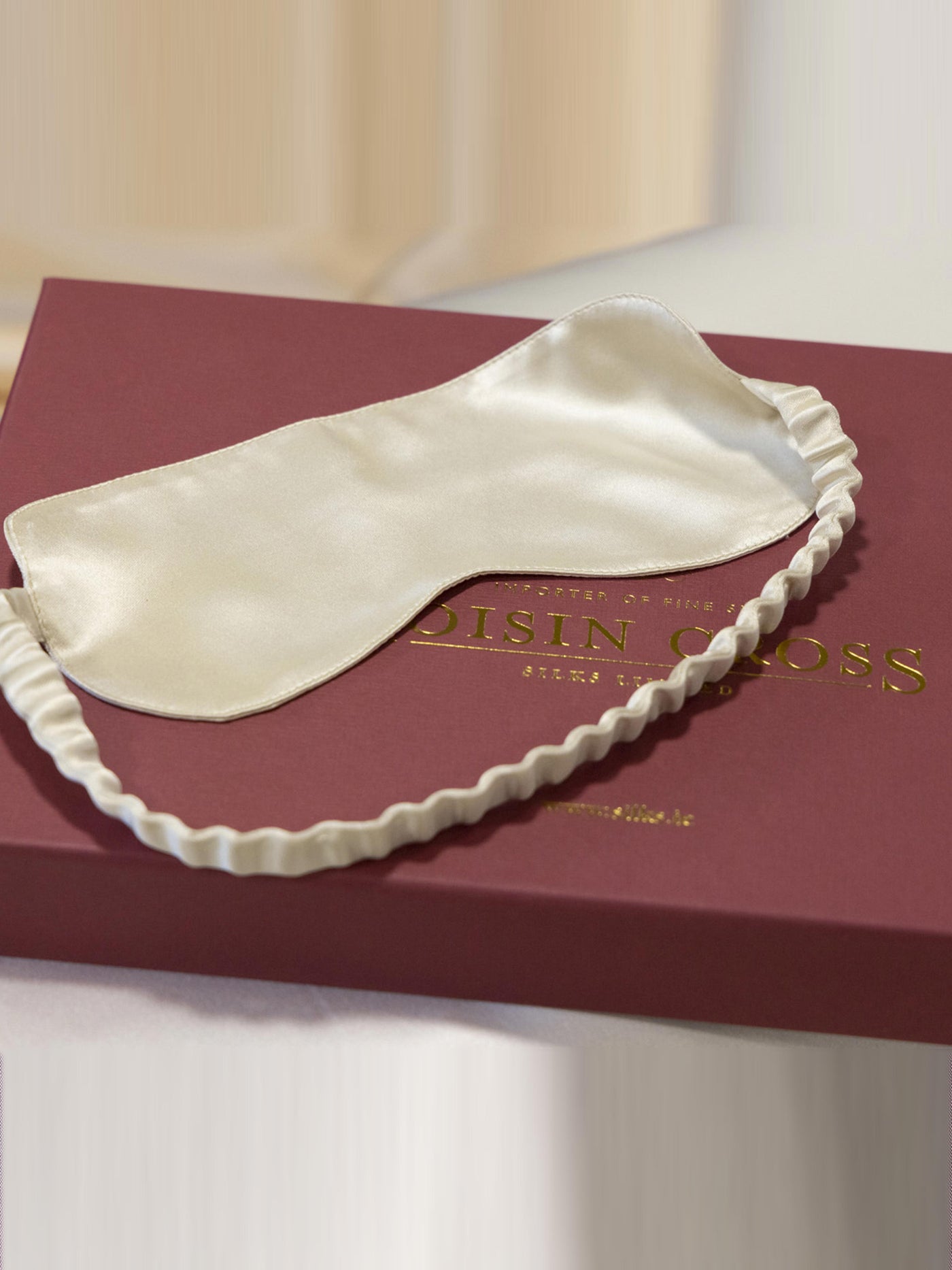 Silk Eye Mask Ivory