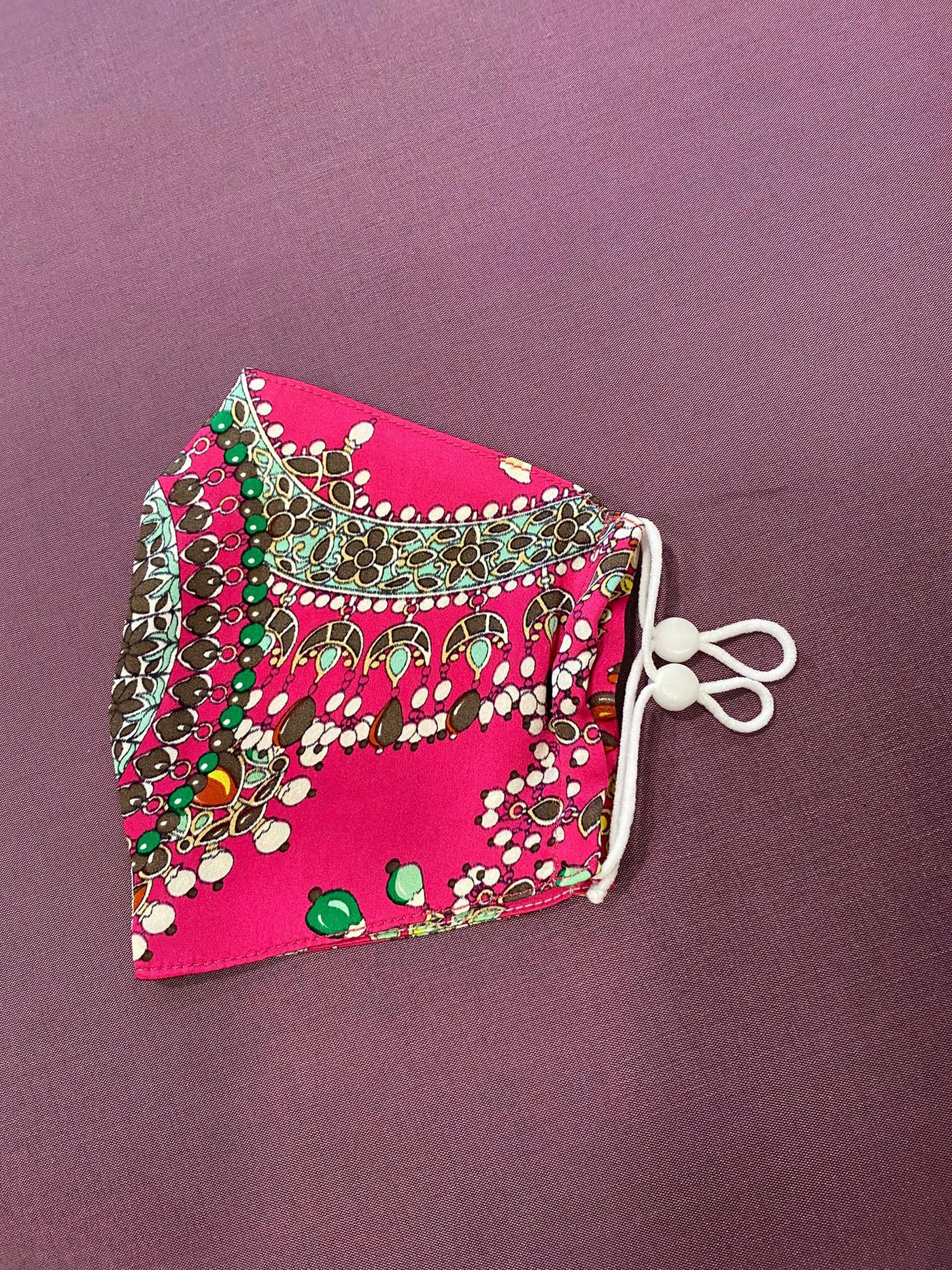 Roisin Cross Silks Face Masks Raspberry Sorbet