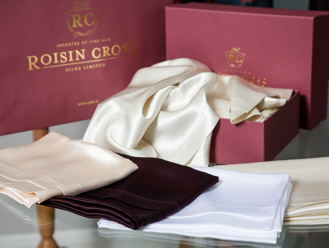 Aubergine Irish-Made Oxford Silk Pillowcase